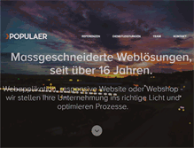 Tablet Screenshot of populaer.ch